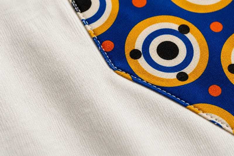 T-shirts: cotton meets wax. AI-generated construction detail.